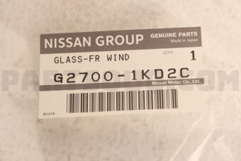 Nissan G27001KD2C GLASS FR WIND