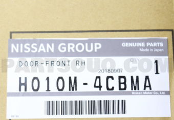 Nissan H010M4CBMA DOOR FRONT RH