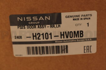 Nissan H2101HV0MB DOOR REAR LH