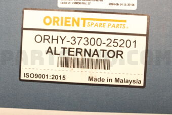 ORIENT SPARE PARTS ORHY3730025201 ALTERNATOR