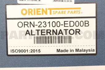 ORIENT SPARE PARTS ORN23100ED00B ALTERNATOR