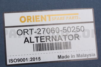 ORIENT SPARE PARTS ORT2706050250 ALTERNATOR