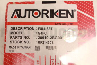 RIKEN 209102BG00 ENGINE GASKET/F G4FC ACCENT