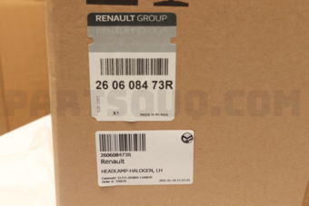 Renault 260608473R HEADLAMP-HALOGEN, LH