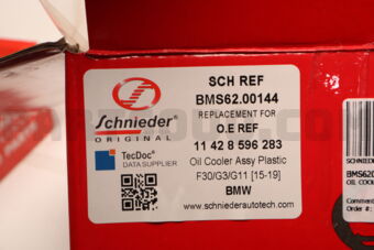 SCHNIEDER BMS6200144 OIL COOLER ASSY F30/G3/G11 [318I/320I/330I/530I/730I] [15-19] PLASTIC