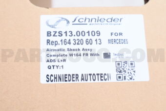 SCHNIEDER BZS1300109 AIRMATIC SHOCK ASSY COMPLETE W164 FR WITH ADS L+R