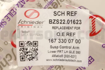 SCHNIEDER BZS2201623 SUSP CONTROL ARM LOWER FR LH GLE 350/450/580 4-MATIC [20-21]