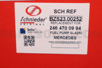 SCHNIEDER BZS2300252 FUEL PUMP ASSY W176/C117 A CLASS A250 [12-18]