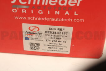 SCHNIEDER BZS2400187 TENSIONER BELT W204/W211/W212/ 4-CYL
