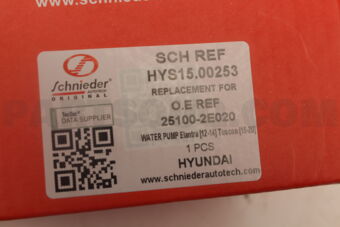 SCHNIEDER HYS1500253 WATER PUMP ELANTRA [12-14] TUSCON [15-20]