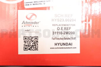 SCHNIEDER HYS2300204 FUEL PUMP ASSY SANTAFEE [18-UP]
