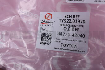 SCHNIEDER TYS2201970 SUSP CONTROL ARM RAV-4 [05-12] RR RH
