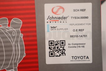 SCHNIEDER TYS3400090 AC COMPRESSOR COROLLA [15-18]