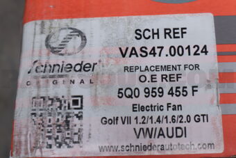 SCHNIEDER VAS4700124 ELECTRIC FAN GOLF VII 1.2/1.4/1.6/2.0 GTI [12-18]