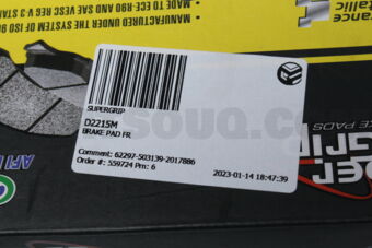 SUPERGRIP D2215M BRAKE PAD FR