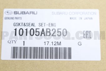 Subaru 10105AB250 GSKT&SEALSETENG