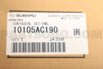 Subaru 10105AC190 GSKT&SEAL SET-ENG