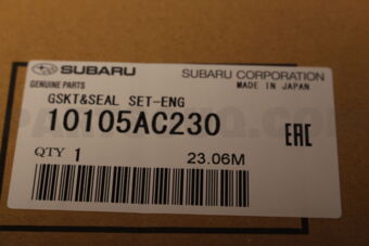 Subaru 10105AC230 GSKT&SEAL SET-ENG