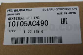 Subaru 10105AC490 GSKT&SEAL SET-ENG