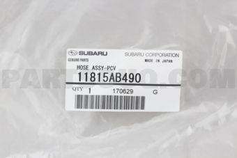 Subaru 11815AB490 HOSE ASSY-PCV