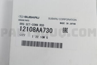 Subaru 12108AA730 BRG SET-CONN ROD