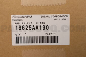 Subaru 16625AA190 PMP AY-FUEL,H PRS