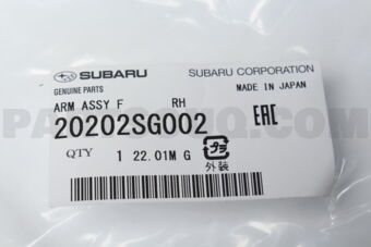 Subaru 20202SG002 ARM ASSY, SUSPENSION