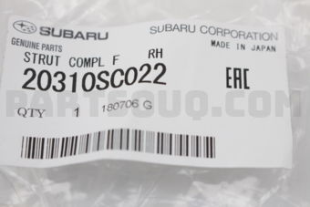 Subaru 20310SC022 STRUT COMPL F RH