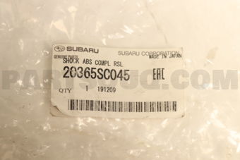 Subaru 20365SC045 SHOCK ABS COMPL RSL