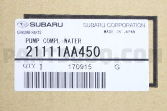 Subaru 21111AA450 PUMP COMPL-WATER