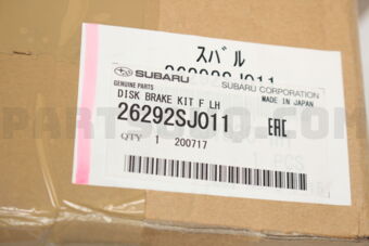 Subaru 26292SJ011 DISK BRAKE KIT F LH