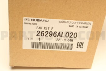 Subaru 26296AL020 PAD KIT F