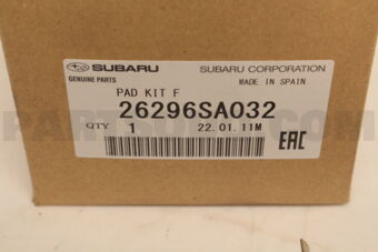 Subaru 26296SA032 PAD KIT F