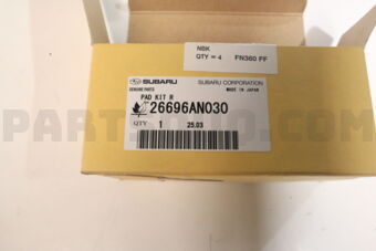 Subaru 26696AN030 PAD KIT R