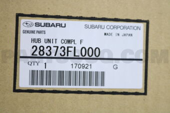 Subaru 28373FL000 HUB UNIT COMPL F