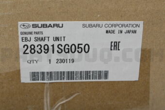 Subaru 28391SG050 EBJ SHAFT UNIT