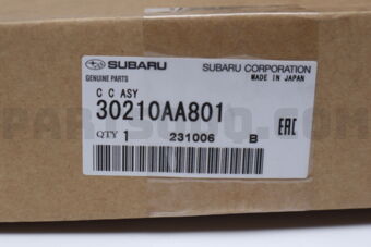 Subaru 30210AA801 COVER CP-CLUTCH