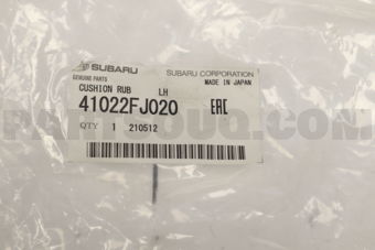 Subaru 41022FJ020 CUSHION RUB LH
