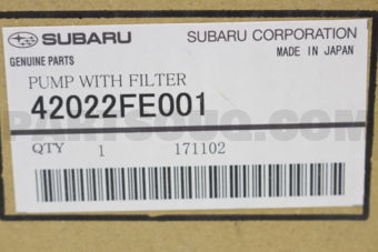 Subaru 42022FE001 PUMP WITH FILTER