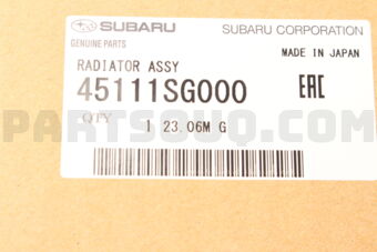 Subaru 45111SG000 RADIATOR ASSY