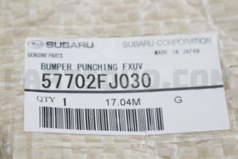 Subaru 57702FJ030 BUMPER PUNCHING FXUV