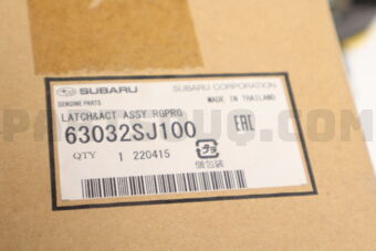 Subaru 63032SJ100 LATCH&ACT ASSY RGPRG