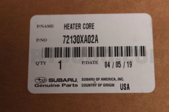 Subaru 72130XA02A HTR CORE COMPL