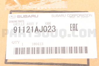 Subaru 91121AJ023 GRILLE ASSY F OBK