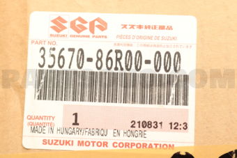 Suzuki 3567086R00 LAMP UNIT,RR COMB LH APK416