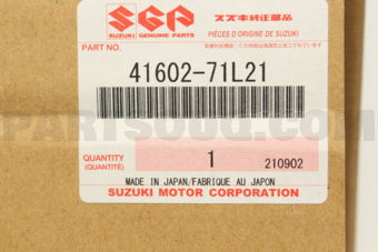 Suzuki 4160271L21 STRUT ASSY,FR SPNSN,L