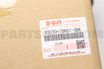 Suzuki 4321078R010BK WHEEL,AL(15X5 1/2J)