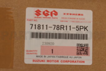 Suzuki 7181178R115PK BUMPER,REAR