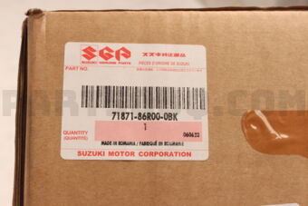 Suzuki 7187186R000BK GUARD,REAR BUMPER(GRAY)APK416