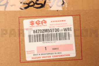 Suzuki 84702M55TD0WBE MIRROR ASSY,OUT REAR VIEW,L